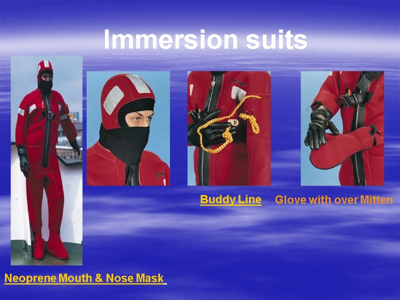 Immersion suits  Neoprene Mouth & Nose Mask    Buddy Line 